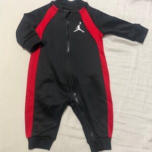 Jordan Kids Black and Red One Piece 3m